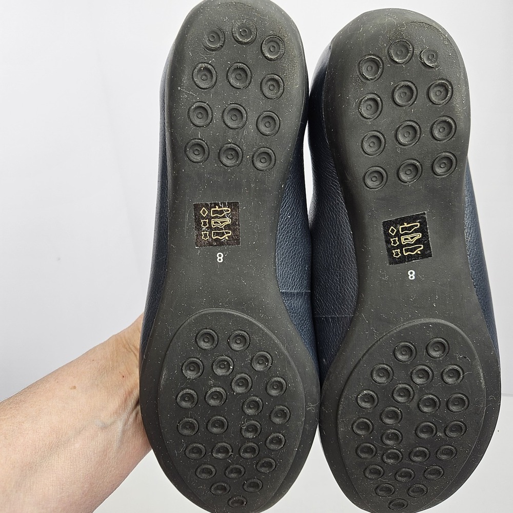 Marc Joseph New York Newkirk Flats Leather Upper Size 8 Navy Blue - Picture 8 of 11